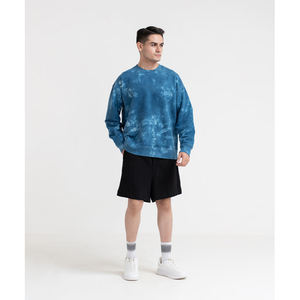 Sudadera de manga larga con cuello redondo para hombre, suéter holgado con estampado de sublimación y hombros caídos, suéter de lana - Product Image 6