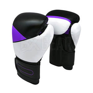 Bajo MOQ Nuevos guantes de boxeo de cuero con cierre de gancho y bucle ajustable y área de nudillos acolchados para protección - Product Image 1