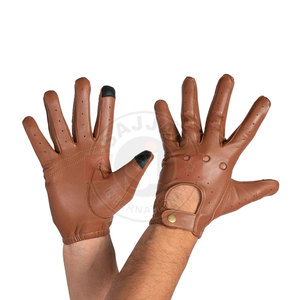 Gants de conduite en cuir de qualité supérieure pour hommes, gants de conduite en cuir de qualité supérieure - Product Image 1