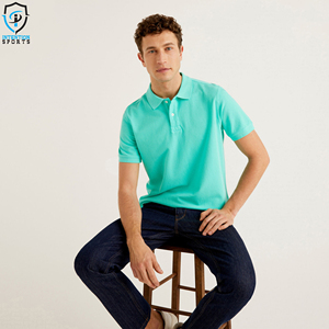 Camiseta informal 100% de algodón para hombre, Polo de manga corta, Camiseta clásica europea ajustada - Product Image 5
