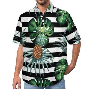 New Design Custom <b>Men's</b> <b>Beach</b> Casual Short Sleeve <b>Shirt</b> 100% Cotton Printed Summer <b>Beach</b> Wear - Product Image 6