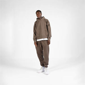 Sweat à capuche surdimensionné 100% coton pour homme Pull vierge de luxe lourd Impression personnalisée Streetwear pour l'hiver - Product Image 3