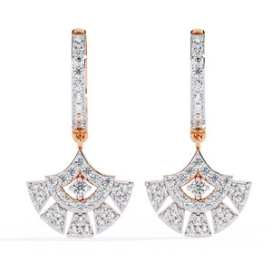 18K Gold Lab Grown Diamond <b>Earrings</b> for Women Brilliant Design Engagement Wedding <b>Fine</b> Jewelry IGI Certified Luxury Premium - Product Image 5