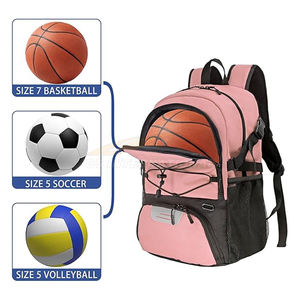 Mochila de baloncesto con soporte de bola separado, compartimento para zapatos, bolsillo de hidratación para hombres, mujeres y entrenamiento deportivo - Product Image 2