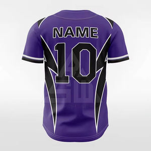 Maillot de baseball pour homme, vêtements d'entraînement, respirant, léger, séchage rapide, grande taille, 100% polyester, uni, teint, design personnalisable - Product Image 5