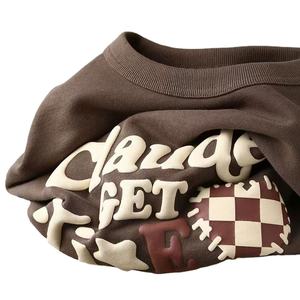 Sudadera de punto de alta calidad, venta al por mayor, sudadera personalizada, sudadera de lana a precio bajo, hombro caído de gran tamaño - Product Image 1