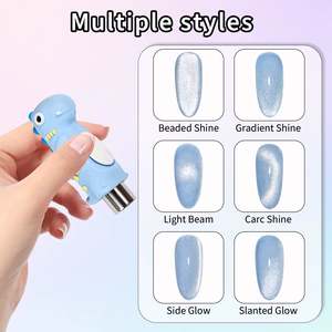 Aimant pour ongles effet œil de chat dinosaure mignon pour tampon de nail art magnétique - Product Image 5