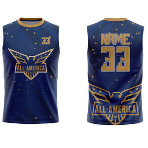 Personalizado 100% poliéster sublimado 7v7 bandera fútbol uniforme Jersey compresión con capucha sin mangas 7v7 Jersey para hombres - Product Image 3