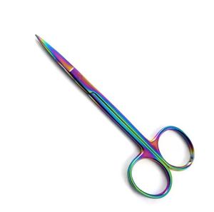 Ciseaux chirurgicaux droits en acier inoxydable de qualité médicale professionnelle pour la chirurgie de l'iris - Product Image 1