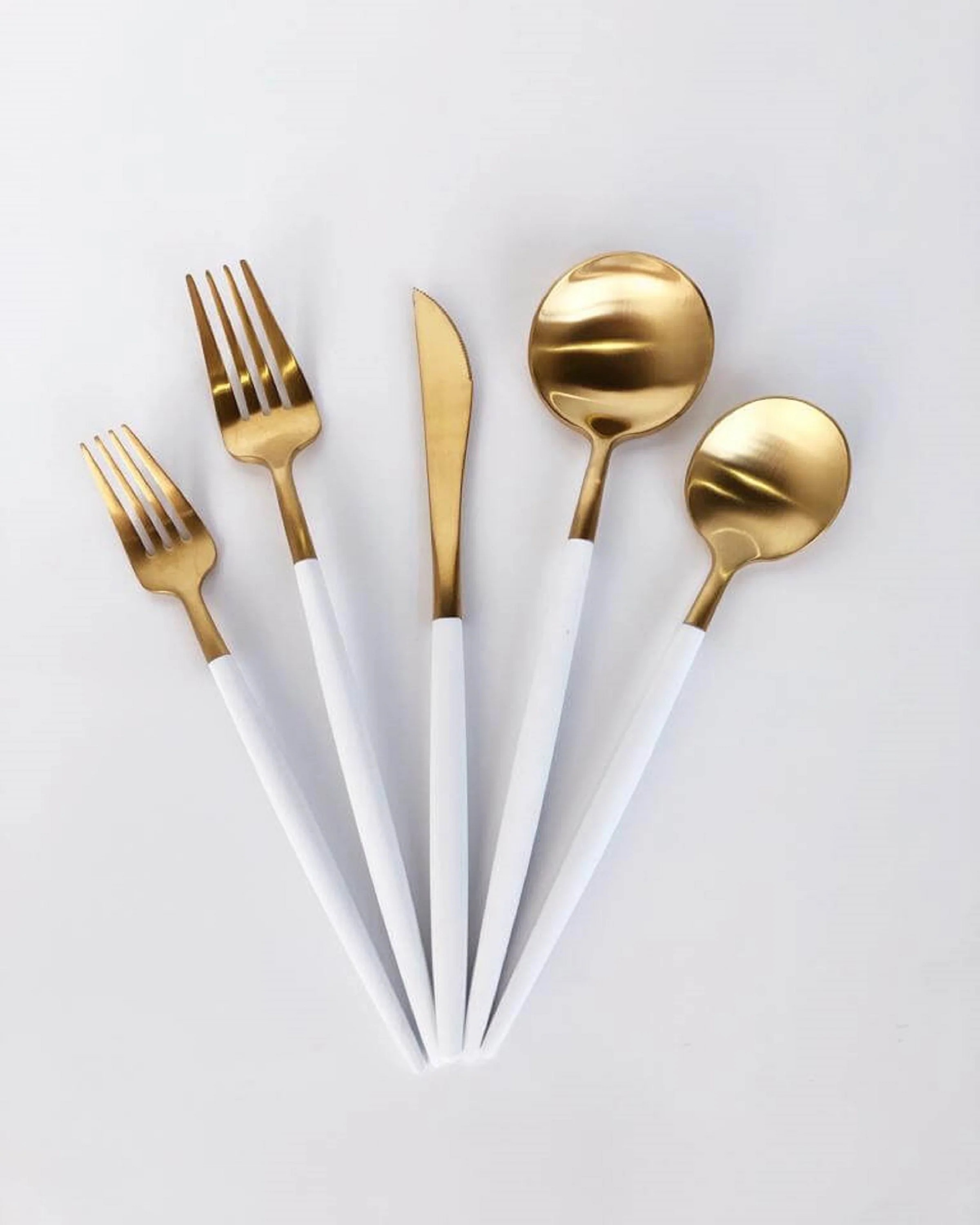 Golden Knife and Fork Combination Cutlery Set High-grade Magnetic Stainless Steel Flatware Sets Thermal Food Carrier All-season