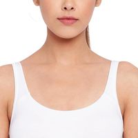 Soutien-gorge de sport pour femme, blanc uni, sur mesure, respirant, écologique, séchage rapide, une pièce, tricoté, couvrant entièrement la poitrine, 95% coton, 5% élasthanne