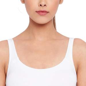 Por encargo 95% algodón 5% Spandex Color blanco señoras deportes sujetador mejor precio Bangladesh - Product Image 4