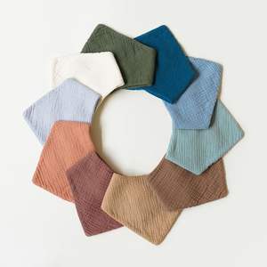 Bavoirs bandana en coton pour bébé, coupe réglable, variété de styles - Product Image 4