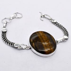 Trendy Tiger Eye Gemstone Bangles <b>Adjustable</b> Fashion Bangle Women Fashion Copper Brass Jewelry Assorted Coral Natural Crystal - Product Image 3