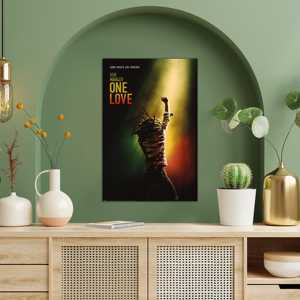 Affiche murale style moderne Bob Marley One for Love pour décoration murale - Product Image 4