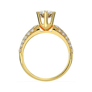 Anillo de Oro Amarillo de 10K de Alta Calidad, Nuevo, para Mujer, Oro Sólido Real, Joyería, Regalo para Mujer, Fabricante de Vietnam - Product Image 3