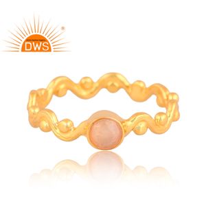 18k <b>Gold</b> Plated Silver <b>Rings</b> Natural Ethiopian <b>Opal</b> Gemstone Latest Design Jewelry Wholesaler - Product Image 2