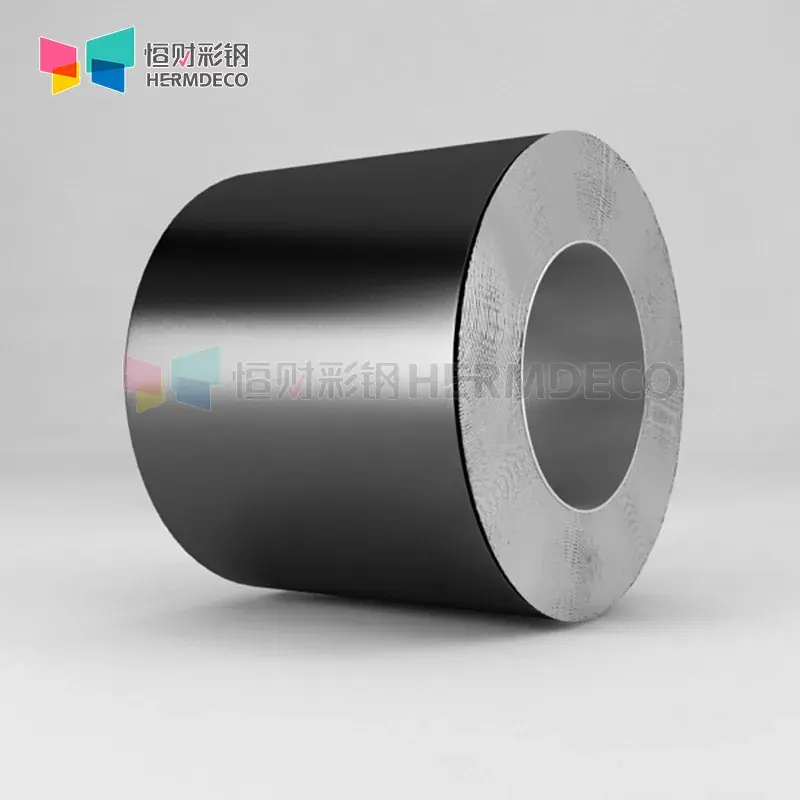 0.3-3.0mm EN standard black coated polished cold rolled AISI 304 stainless steel coils for escalator project