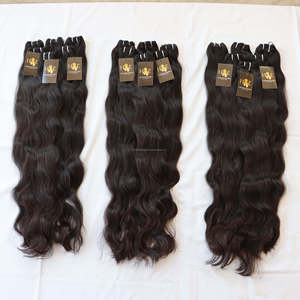 Paquetes de Cabello Indio Virgen sin Procesar, Proveedor Mayorista de Cabello Humano Indio con Cutícula Alineada, Proveedor de Extensiones de Cabello Humano de Templo Indio - Product Image 3