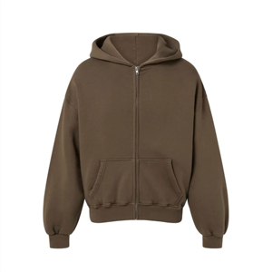 Sweat à capuche zippé léger pour hommes avec tenues décontractées en coton de haute qualité et sports de plein air coupe décontractée confort quotidien en hiver - Product Image 1