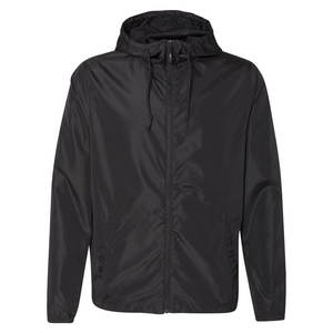 Chaqueta cortavientos recubierta para hombre, logotipo frontal, cierre de cremallera duradero, Capucha ajustable, rendimiento para todo tipo de clima, cómoda, uso durante todo el día - Product Image 1