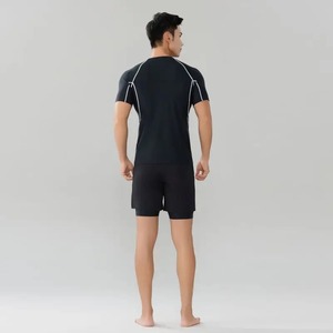 Vêtements de sport en molleton d'hiver avec logo personnalisé pour hommes, chemises à manches longues, hauts de course, fitness, compression, demi-fermeture éclair, Rashgard - Product Image 5