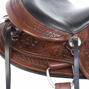 Selles de cheval robustes de haute qualité en cuir Selle de cheval occidentale Nouveau saut Contact étroit Selle de cheval en cuir d'origine - Product Image 5