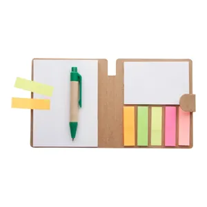 Blocco Note Promozionale Sostenibile con Foglio di Adesivi - Product Image 1
