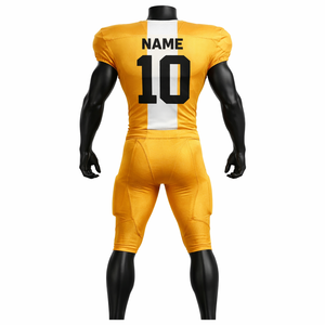 OEM Custom American Football <b>Game</b> Uniform Set Breathable Mesh Jersey <b>Padded</b> Pants Teamwear Bulk Supplier - Product Image 2