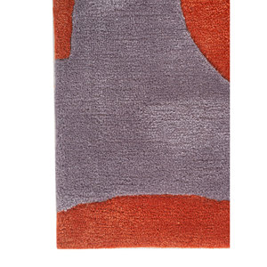 Tapis Jaipur ZA TNQ-3206 en laine et viscose, tufté à la main, motif abstrait blanc, 4m, pour décorations de salon, couleur rouge-orange - Product Image 4