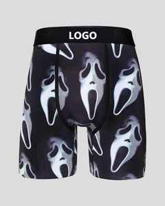 2026 Wholesale Style <b>Men's</b> Underwear Boxer Briefs 100% Cotton Hip Hop Elastic Waist Waterproof Sublimation Boxers <b>Shorts</b> - Product Image 3