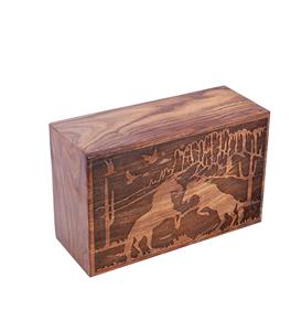 Urnes funéraires en bois faites à la main pour cendres humaines Boîte d'urne funéraire de la vie d'un grand arbre adulte (250 LB - Pinewood) - Product Image 3