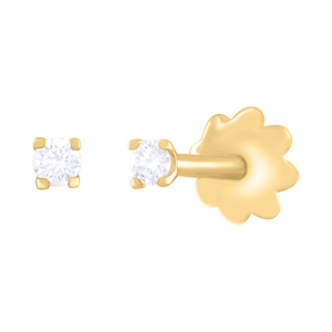 Pendientes de gota de diamante de oro de 18 quilates de moda para mujer para boda o fiesta accesorio de moda - Product Image 1