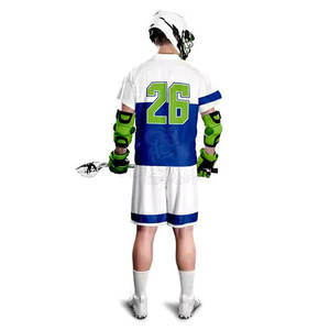 Vêtements de sport personnalisés pour équipes, uniforme de lacrosse, tissu haute performance avec technologie d'absorption de la transpiration - Product Image 3