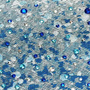 Short en jean à strass de style européen et américain pour hommes Nouveau style d'été Vêtements de travail déchirés - Product Image 6