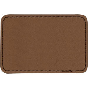 Parches de sombrero en blanco Parche de polipiel con láser rectangular con adhesivo Parches de polipiel personalizados de alta calidad a estrenar 2025 - Product Image 2