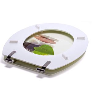 Sedile da Bagno in MDF 'Lingga' - Cerniere in Acciaio Inossidabile - Product Image 4