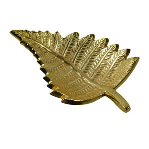 Bandeja de servicio decorativa de color dorado para el hogar, bandeja de alta calidad para decoración de fiestas, hoteles y restaurantes - Product Image 2