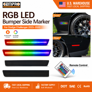 Feux de position latéraux avant et arrière RGB pour Dodge Challenger 2015-2023, livraison rapide depuis l'entrepôt américain - Product Image 1