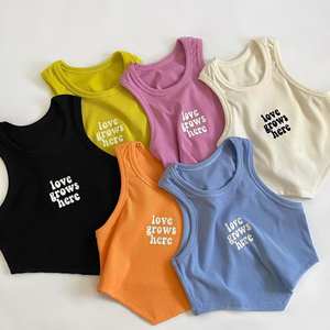 เสื้อครอปแขนกุดคุณภาพสูงสำหรับผู้หญิง เสื้อกล้ามผ้าฝ้าย 100% สวมใส่สบายสำหรับออกกำลังกายในฤดูร้อน ผลิตในบังกลาเทศ ผ้าถัก ระบายอากาศได้ดี - Product Image 3