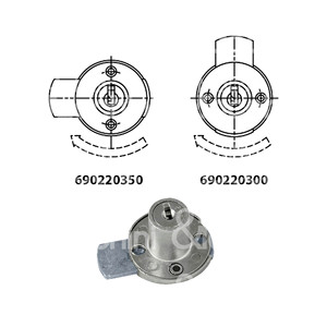 <b>ROUND</b> BASE LOCK for <b>swing</b> doors or drawers - Product Image 1