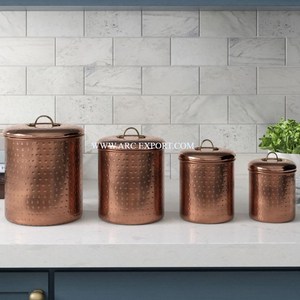 Artículos de mesa al por mayor, ollas de hojalata de cocina, calidad Superior, diferentes tamaños, trabajo hecho a mano Chapado en cobre, nuevo patrón, ollas de hojalata de azúcar - Product Image 6