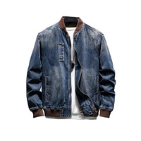 Veste en jean en coton écologique de haute qualité, best-seller, style vintage, patchwork, boutons brodés, décontractée, streetwear, pour l'hiver