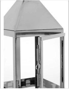 Handcrafted Silver Polished Stainless Steel <b>Candle</b> <b>Lantern</b> for Home Decoration for Christmas - Product Image 4
