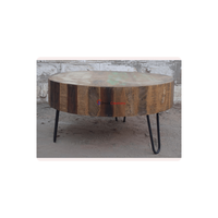 Mobilier d'intérieur moderne design industriel personnalisé Table basse en bois et fer Derniers meubles de maison pour chambre à coucher Extérieur direct