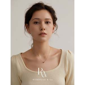 Collana con Pendente a Diamante Verde, Delicata Collana con Gemma in Zirconia Cubica Anti-ossidazione, Collana con Pendente alla Moda - Product Image 6