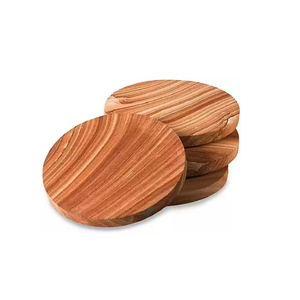 Dessous de verre en bois naturel au design moderne, tapis de table pour thé et café, tampons de service pour usage domestique, vente en gros - Product Image 1