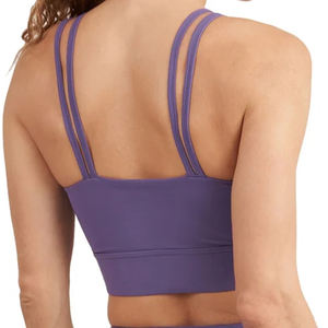 Soutien-gorge de sport de maintien élevé, sans rembourrage, respirant, confortable et élégant, pour entraînement et sport, vente en gros - Product Image 2