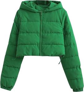 Meilleure vente en gros Veste en duvet Veste matelassée de créateur personnalisée de haute qualité à capuche pour femmes - Product Image 4