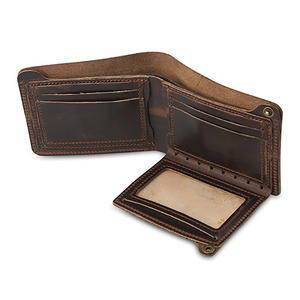 Portefeuille en cuir véritable de qualité supérieure pour hommes avec porte-monnaie et porte-cartes - Product Image 1
